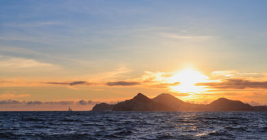 Navegar en el atardecer en Los Cabos